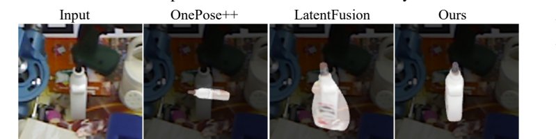LINEMOD model-free 정성 비교
